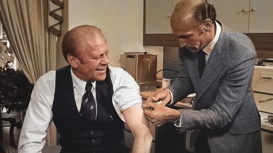 President Ford receives Swine Flu Vaccine 1976 President Ford receives Swine Flu Vaccine 1976